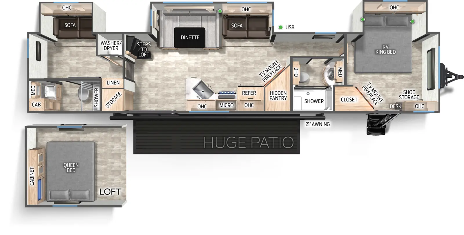 Timberwolf 39HS Floorplan